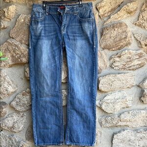 Men's Rock & Roll “Double Barrel Straight” Relaxed Straight Leg Jeans - 34x34